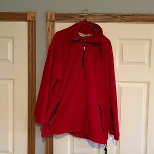 Red Eddie Bauer fleece